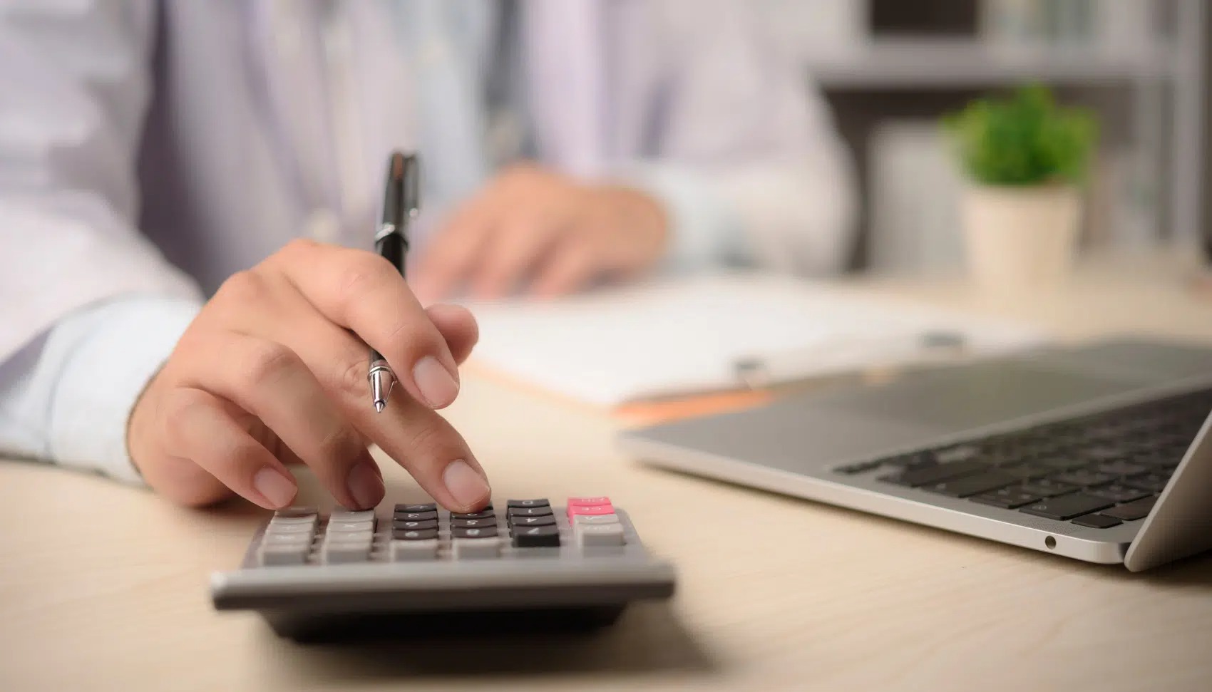 Calculatrice et documents financiers